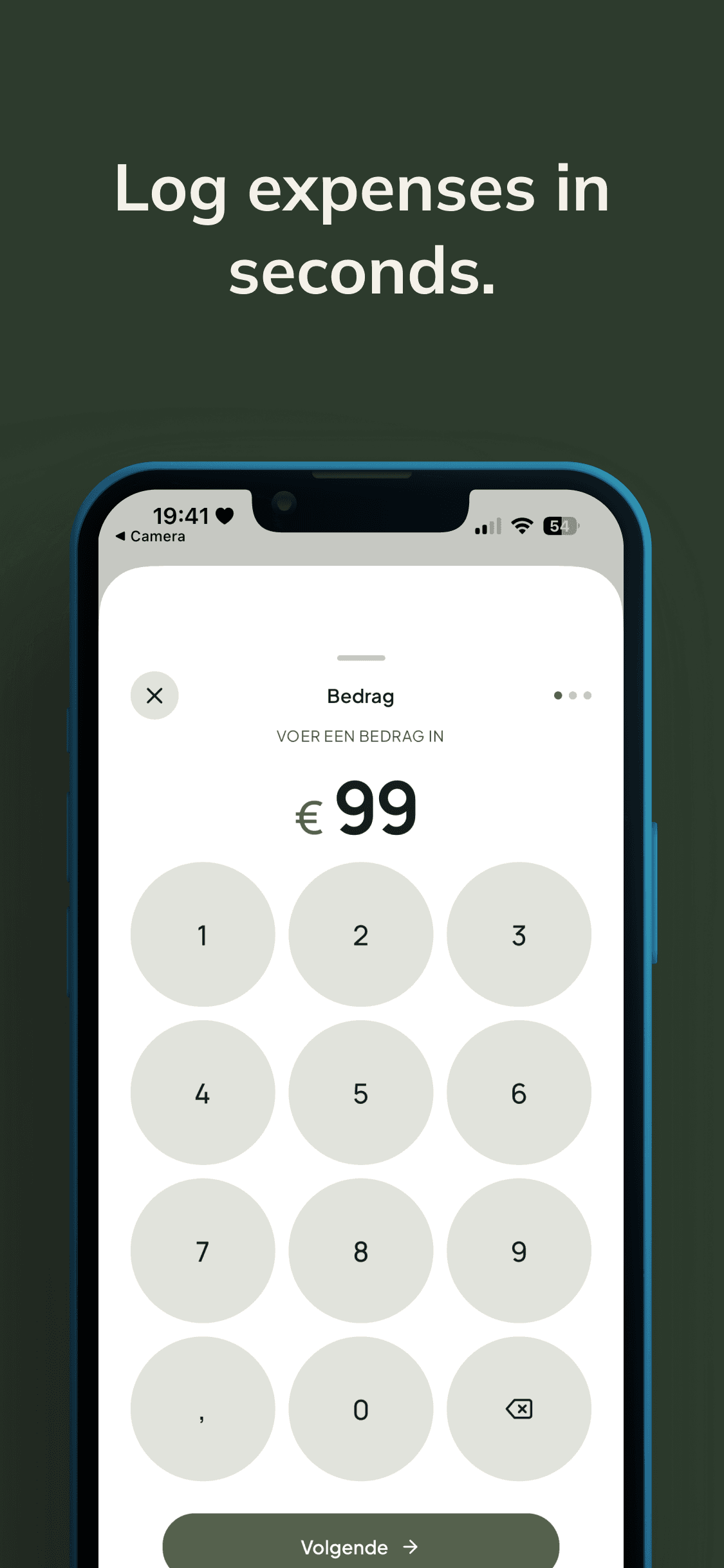 Log uitgaven in seconden